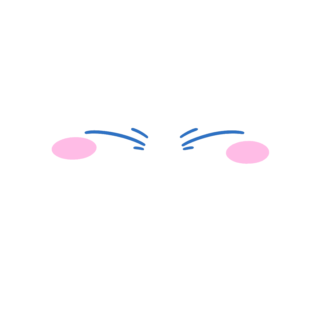 Blushing slime face